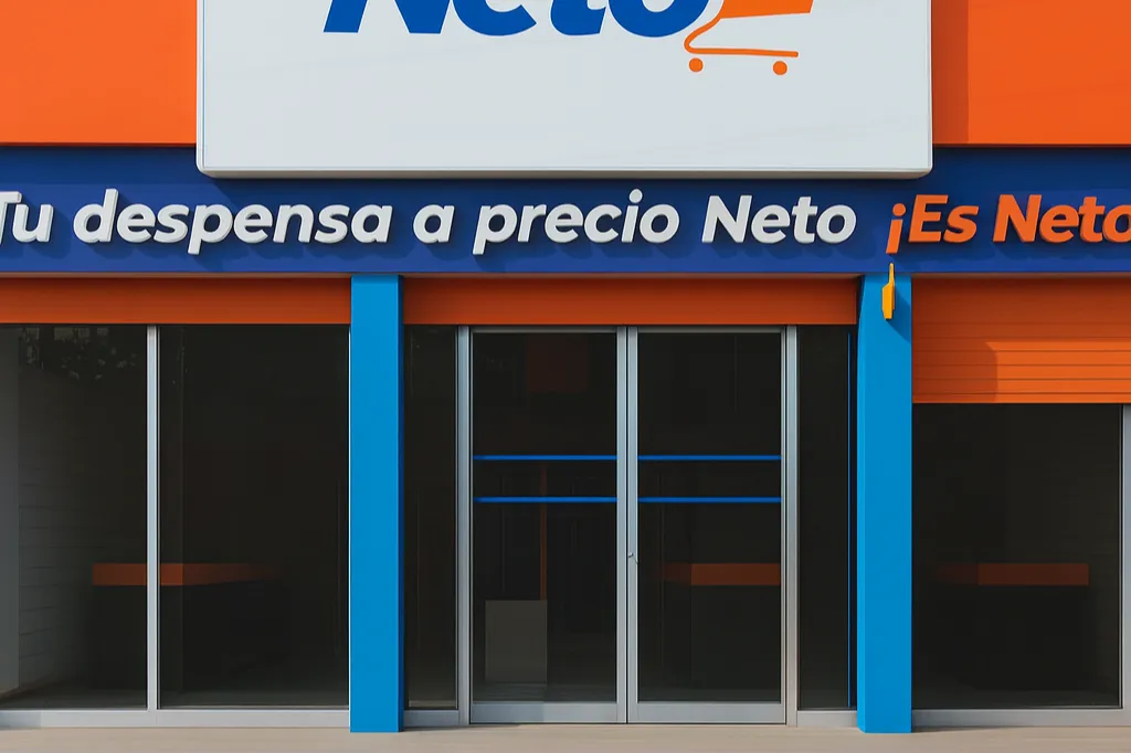 Portada de proyecto de puerta instalada en Tiendas Neto, Cuernavaca.